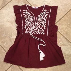 Maroon blouse